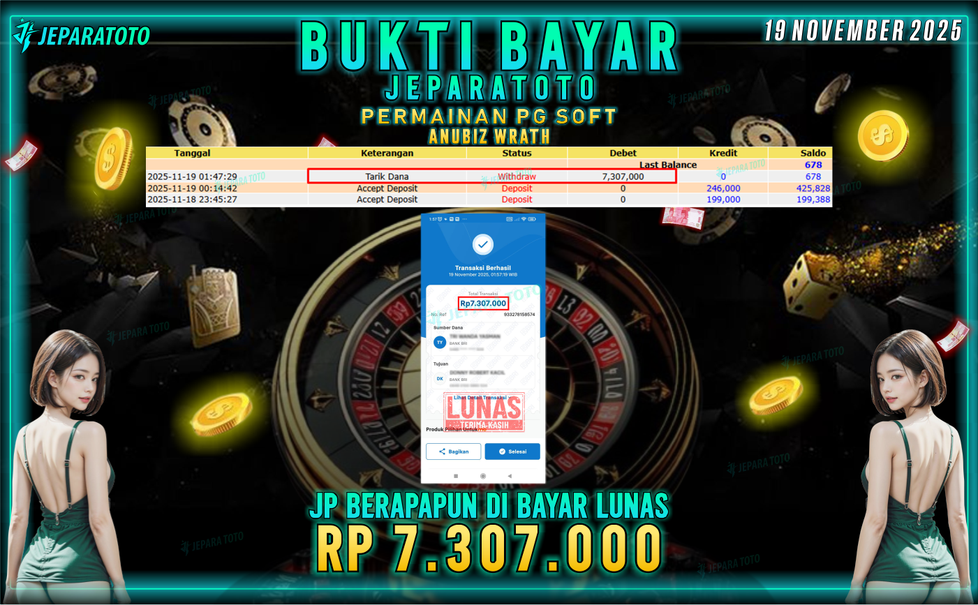 BUKTI KEMENANGAN MEMBER JEPARATOTO | ANUBIZ WRATH