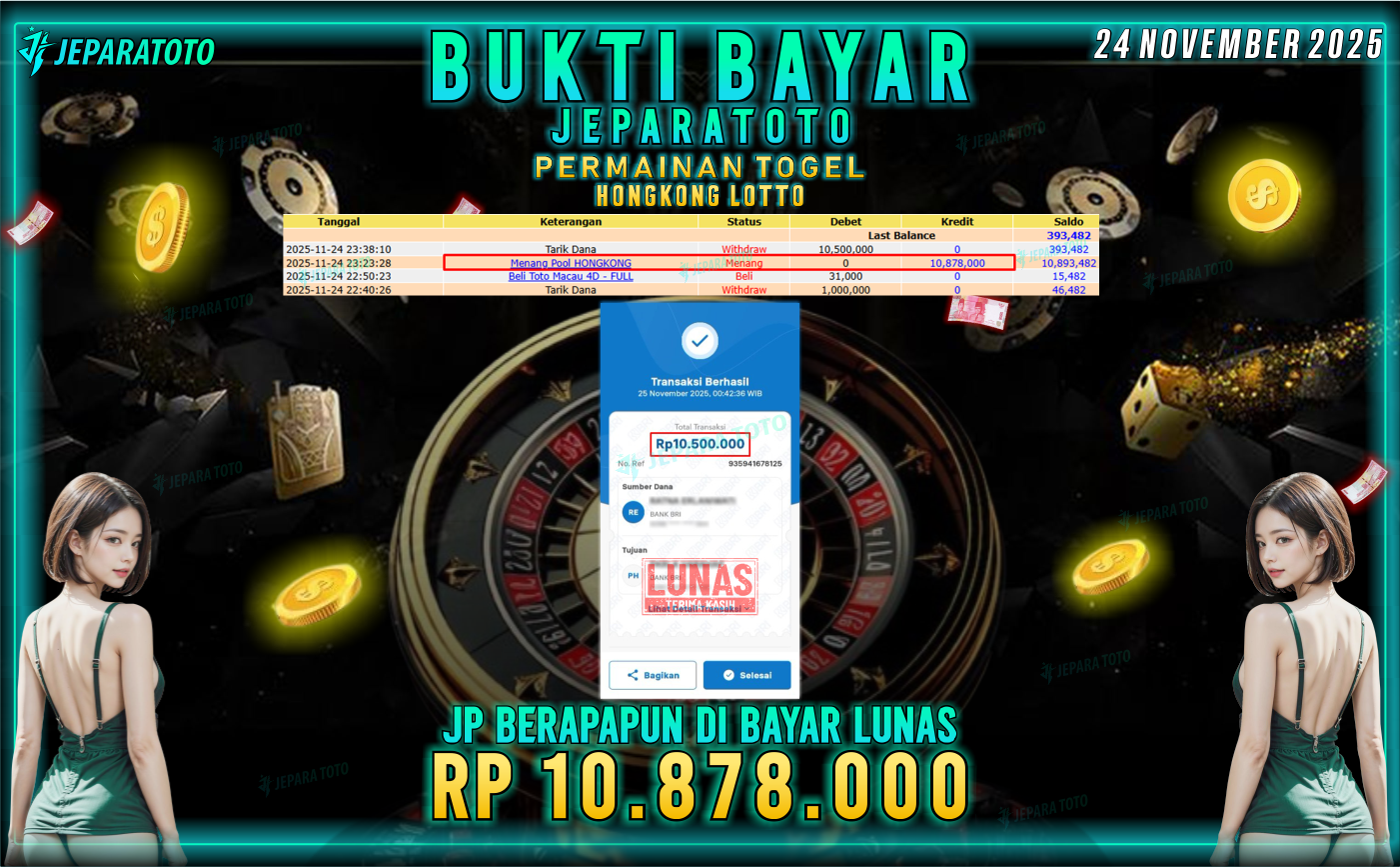 BUKTI KEMENANGAN MEMBER JEPARATOTO | HONGKONG LOTTO
