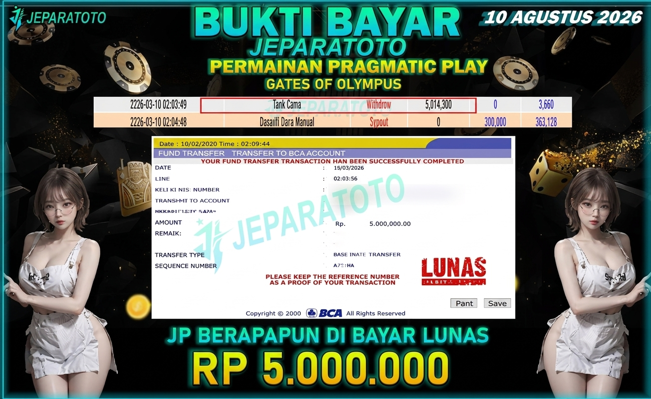 BUKTI KEMENANGAN MEMBER JEPARATOTO I GATES OF OLYMPUS